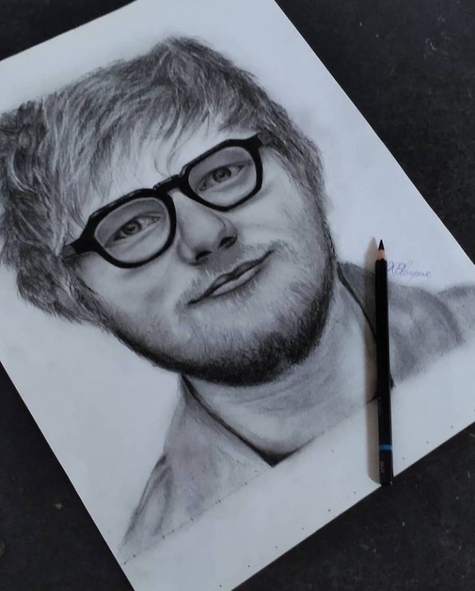 How To Draw Ed Sheeran Step by Step Drawing Guide by Dawn  DragoArt