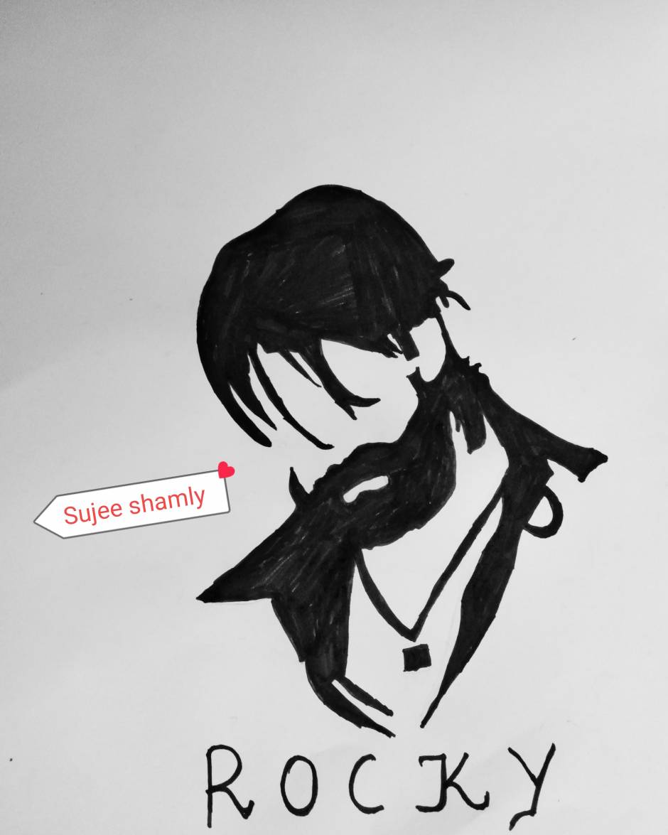 I made a drawing of Yash from the movie KGF Chapter 2 : r/karnataka