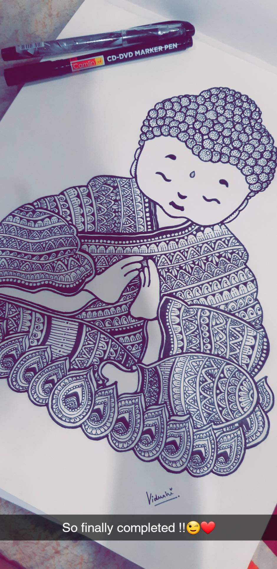 My drawing of Buddha