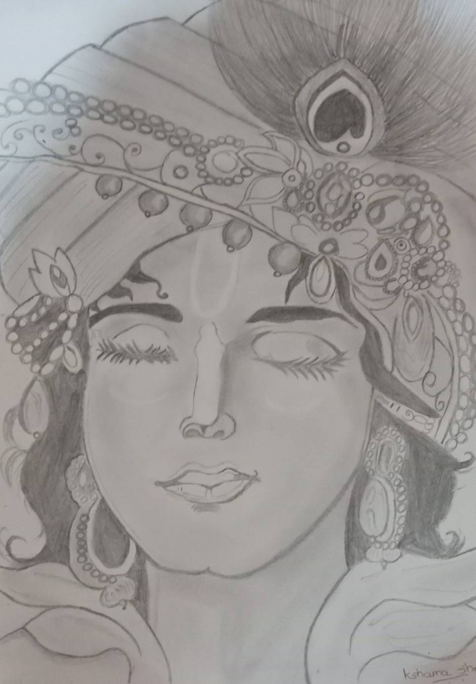 A sketch of Shree Krishna-kimdongho.edu.vn