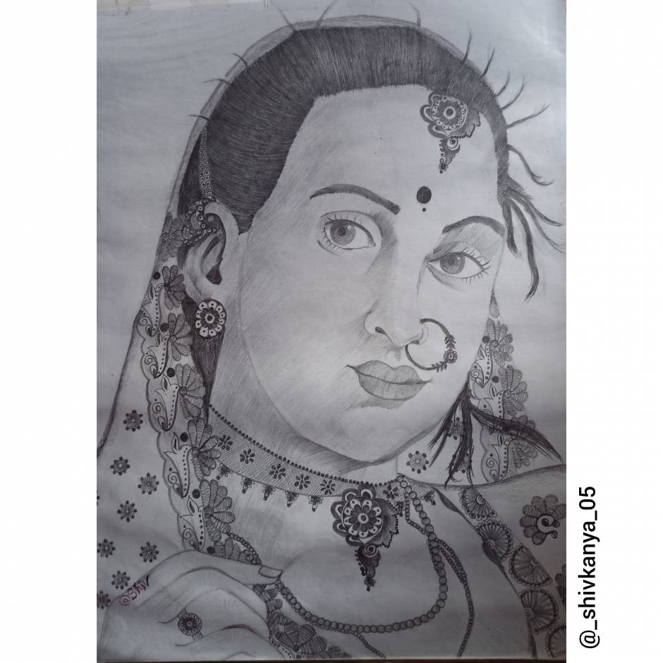 Indian Temple visit Rajasthani Lady by Manjiri Kanvinde (2023) : Painting  Acrylic, Watercolor on Paper - SINGULART
