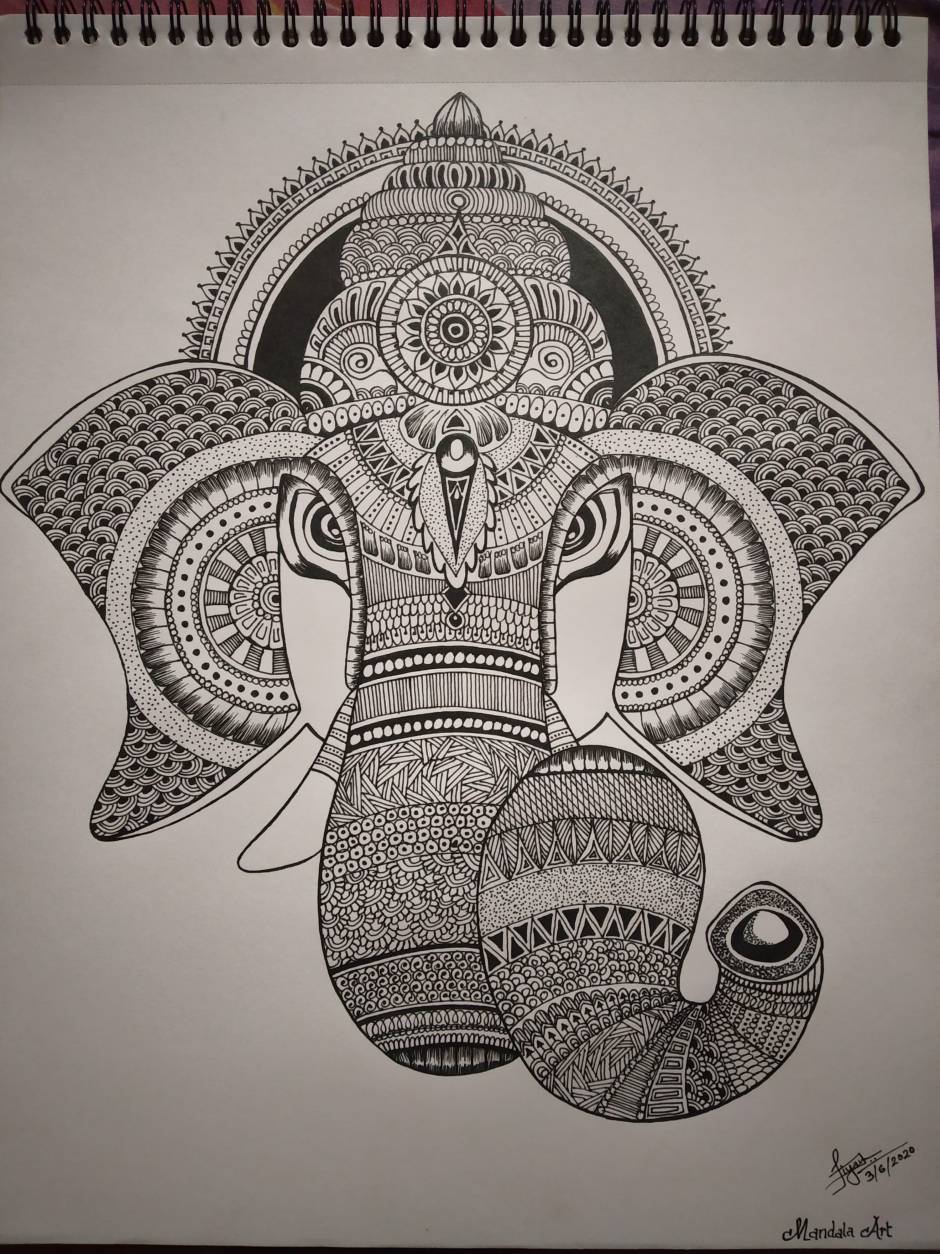 Mandala Art - Ganesha