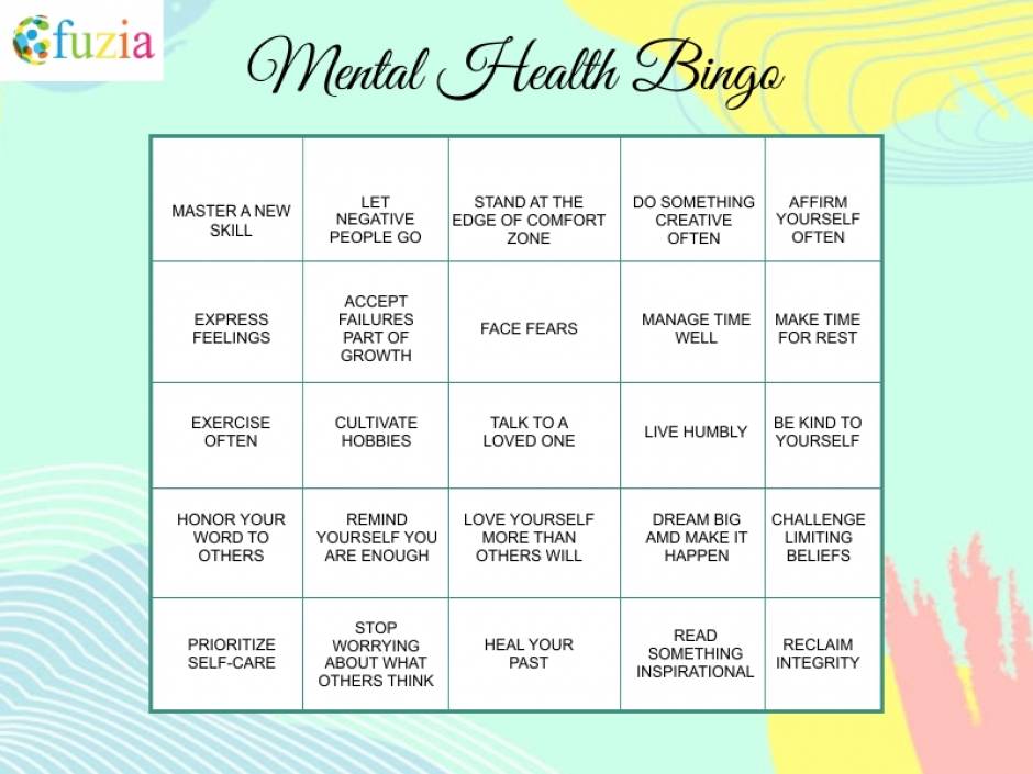 Pin On Mental Health Bingo - Gambaran