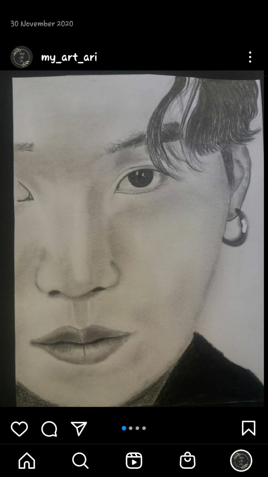 BTS suga pencil portrait