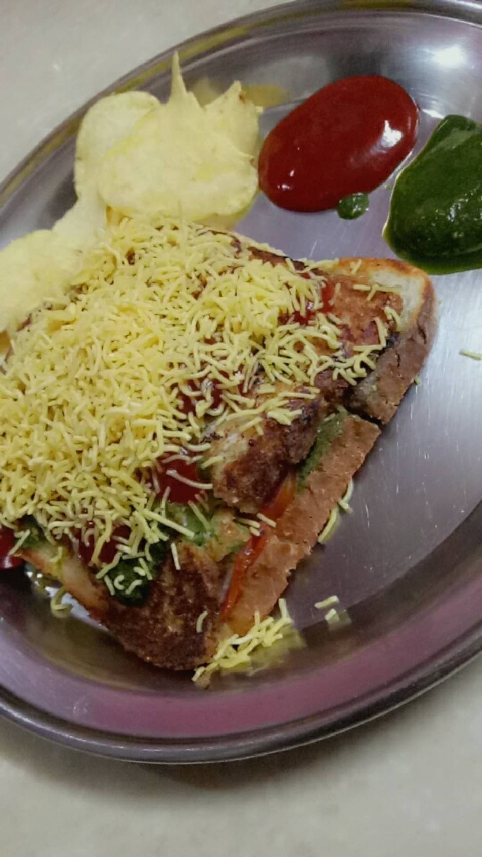 Bombay masala toast sandwich