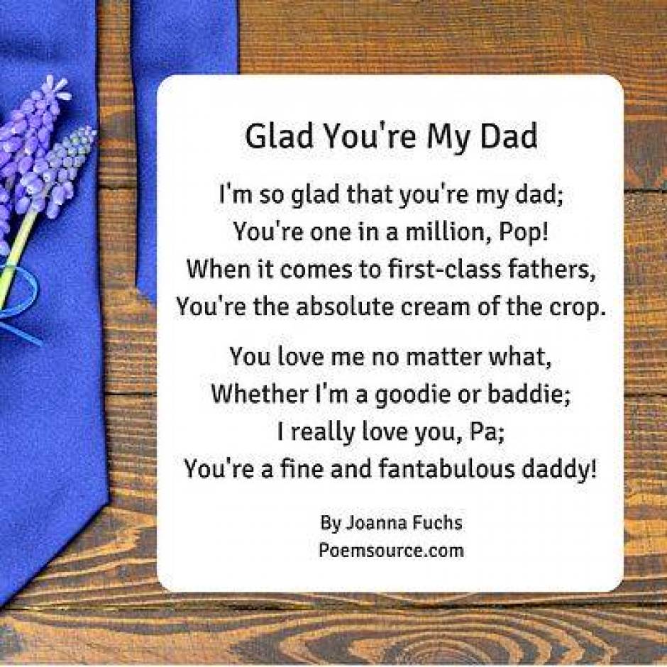 my dad is my hero poem