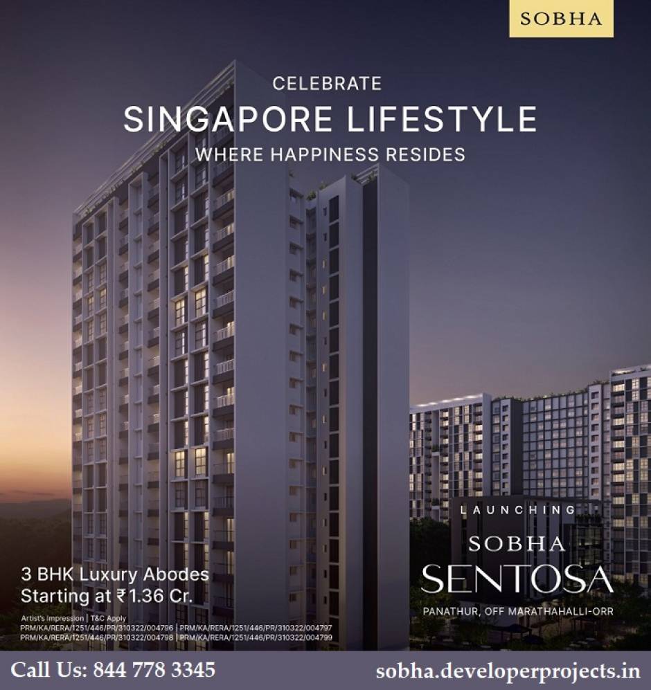 Sobha Sentosa In Panathur Road Bangalore