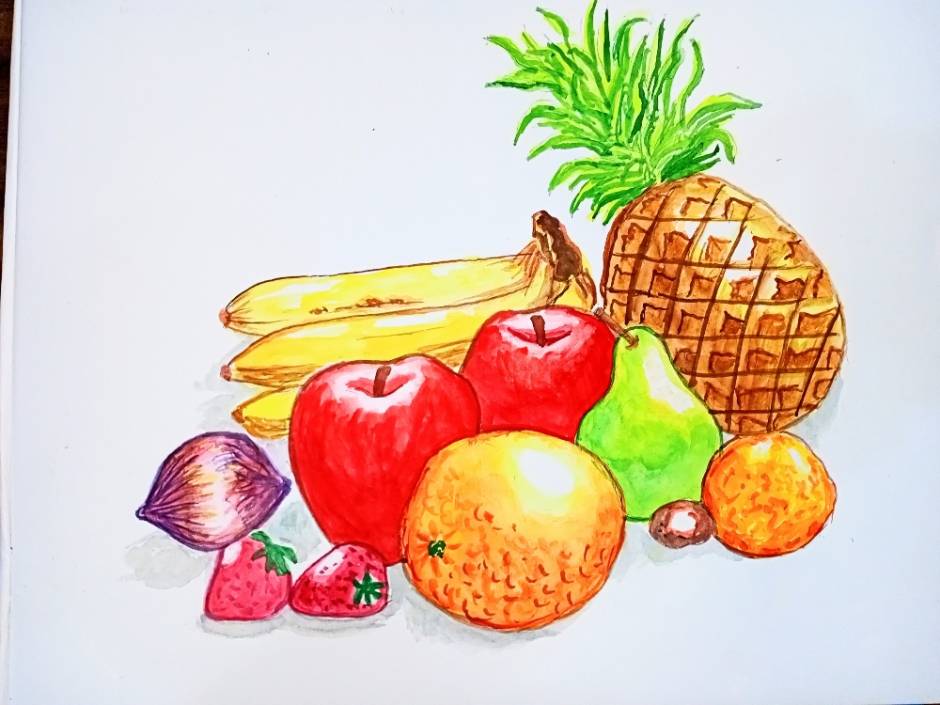 Fruits Drawing Pear Stock Photos and Images - 123RF