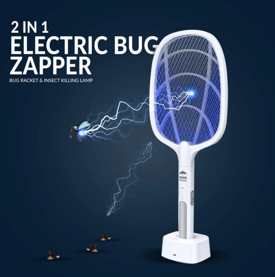 How does a mosquito killer racket work?