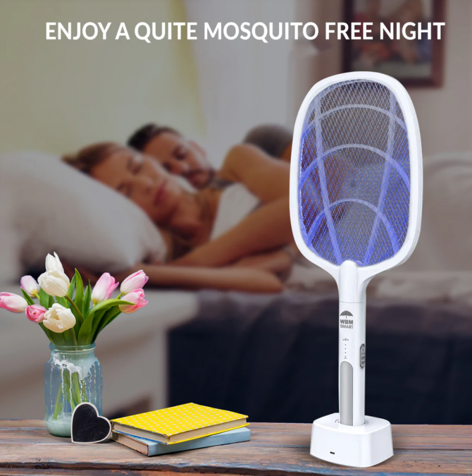 How does a mosquito killer racket work?