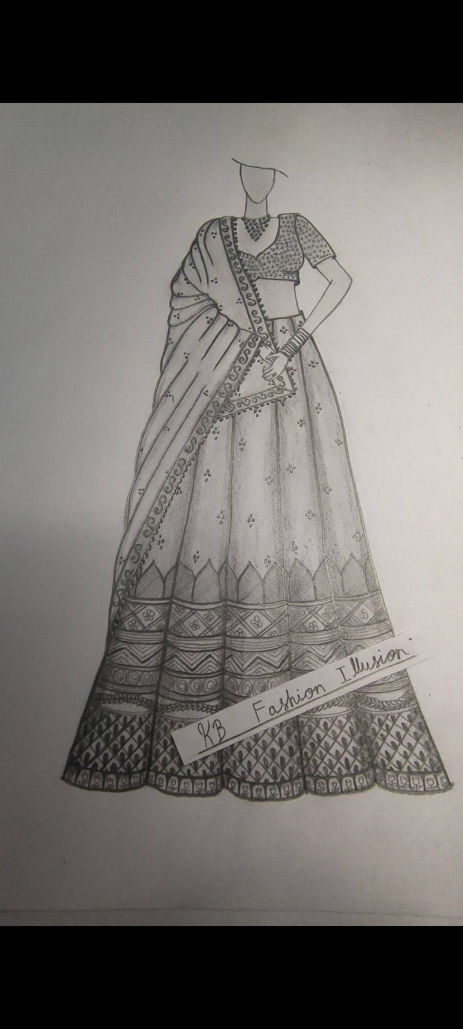 Lehenga design | Lehenga sketch | Fashion designing | Fashion illustration  | Lehenga drawing #lehengadesigns #lehengacholi #lehengasketch… | Instagram