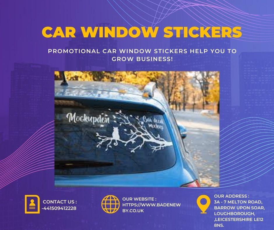 5 Types of Common Car Window Stickers Theme