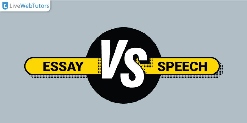 a speech an essay difference