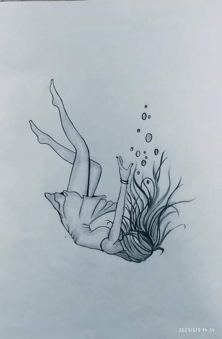 drowning sketch