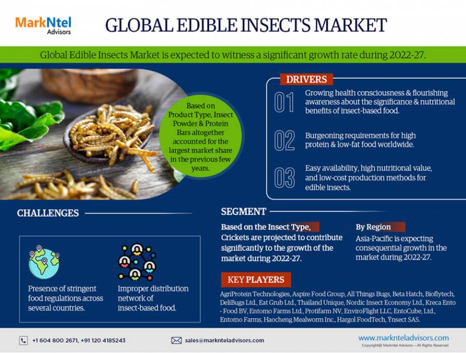 SWOT Analysis of the Edible Insects Market During 2022-27