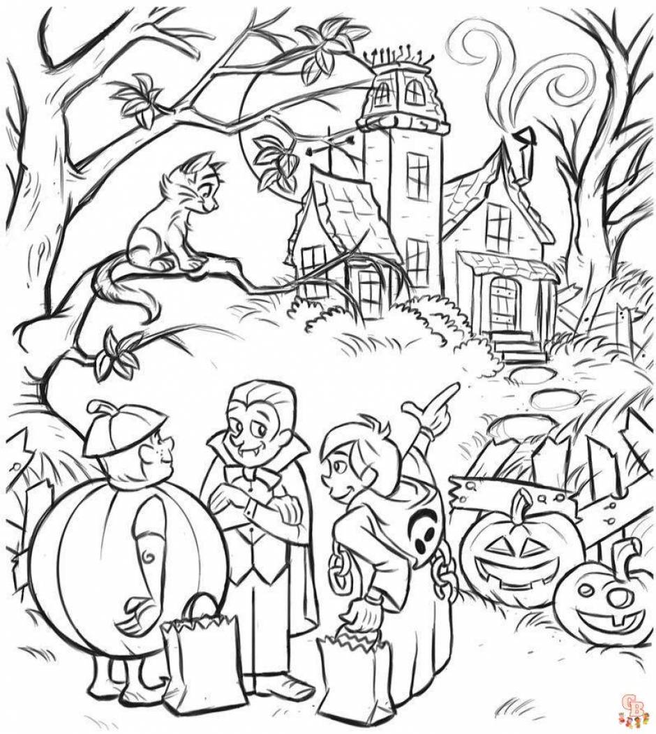 Halloween Coloring Book for Kids : Best Funny Activity Scary