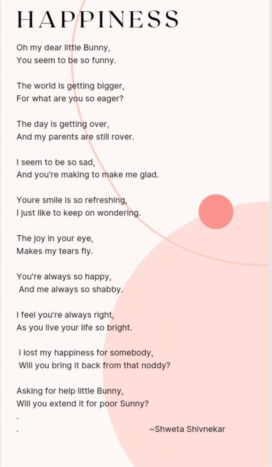 Handwritten poems