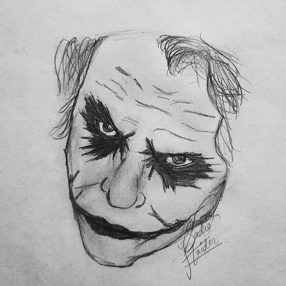 Artist Shubham Dogra  Realisic Pencil Sketch of the Joker  Joaquin  Phoenix drawn by me today  Hows this one   Facebook