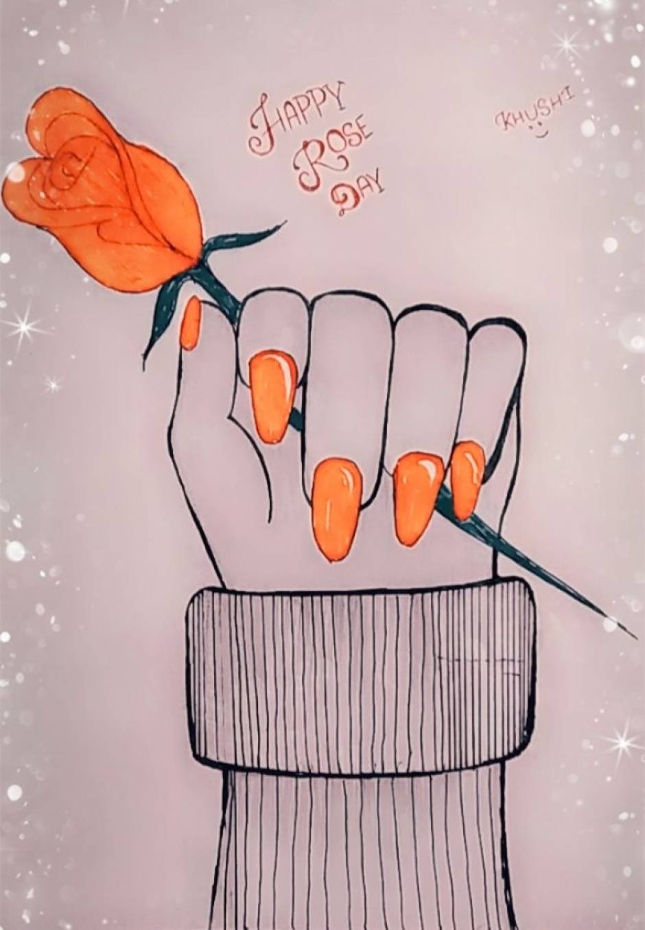 Asi Ki Drawing  Happy Rose Day   Facebook