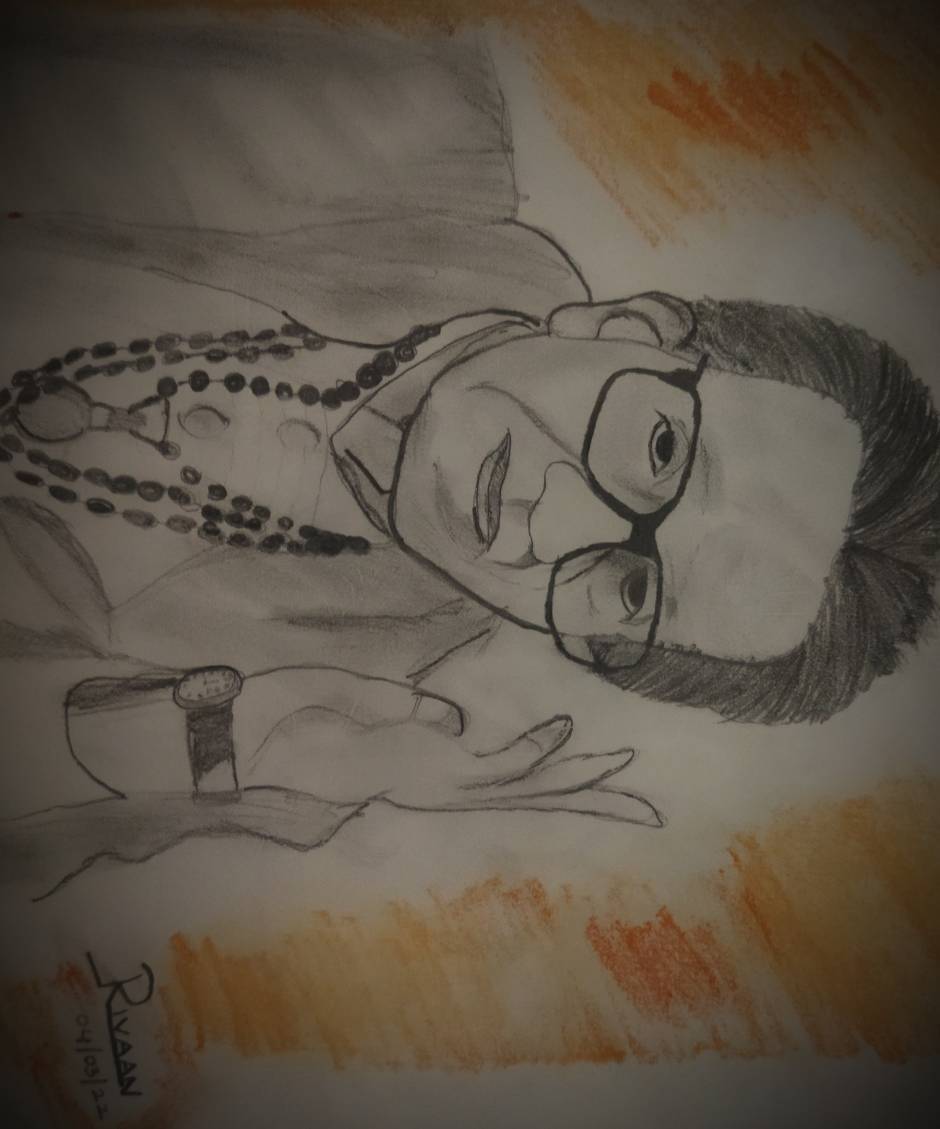 ART  DRAWING  ILLUSTRATION  PAINTING  SKETCHING  Anikartick BAL  THACKERAY  the GREAT  RIP  Click the image for big size and read clearly   Thanks