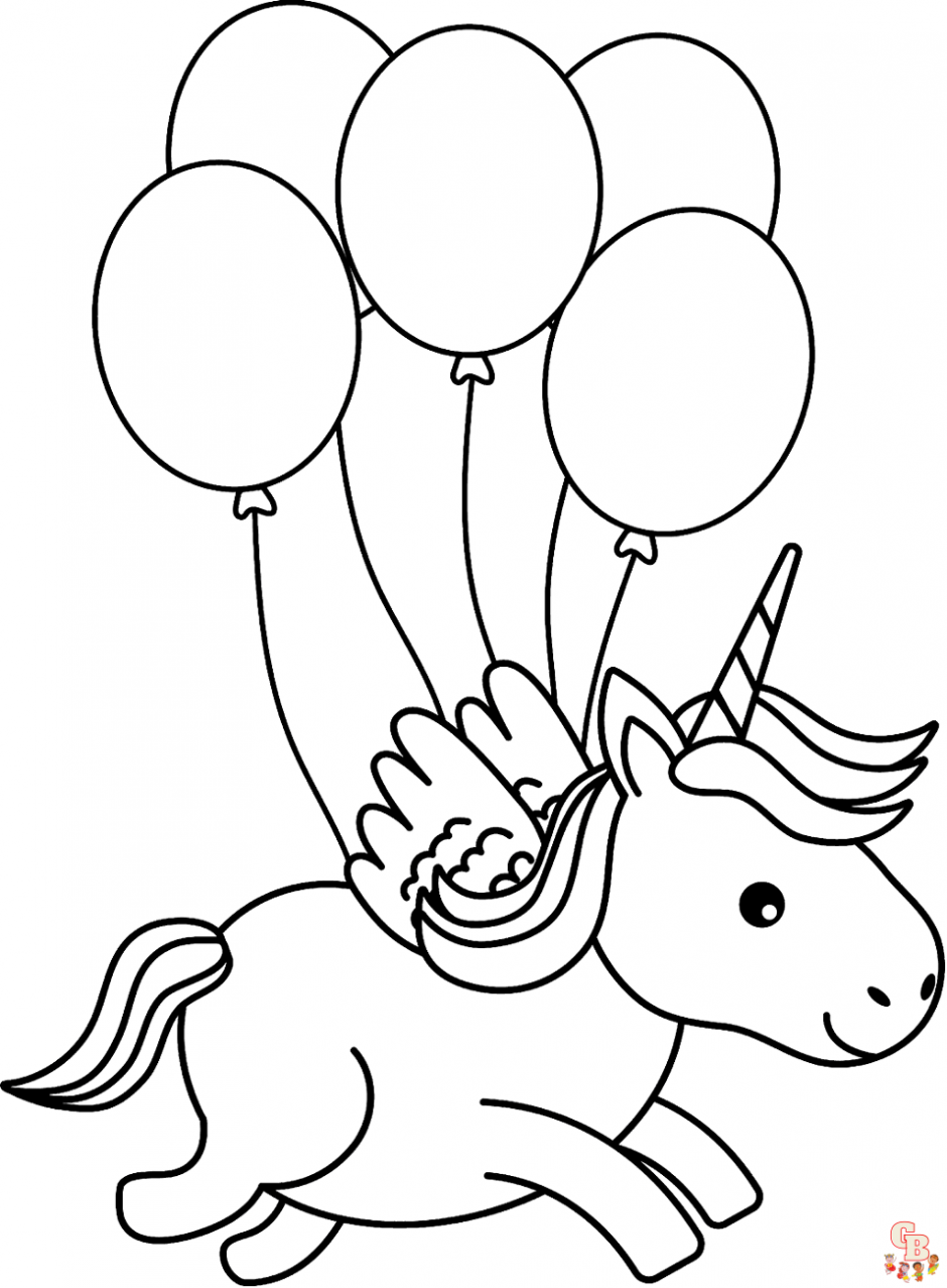 Ausmalbilder Einhörner: Kostenlose Ausmalbilder