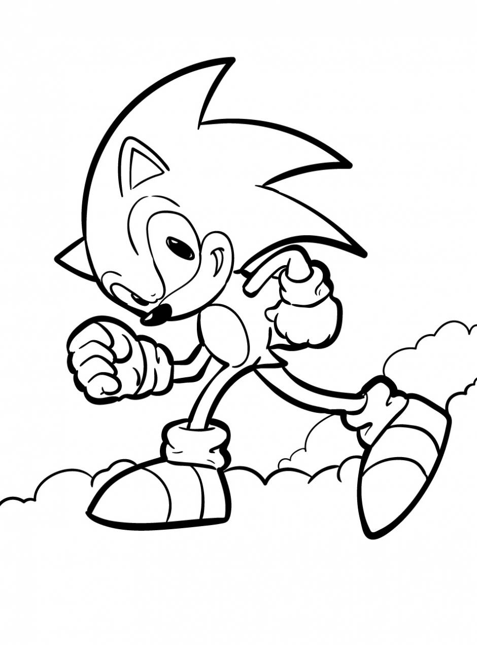 Sonic Coloring Pages · Creative Fabrica