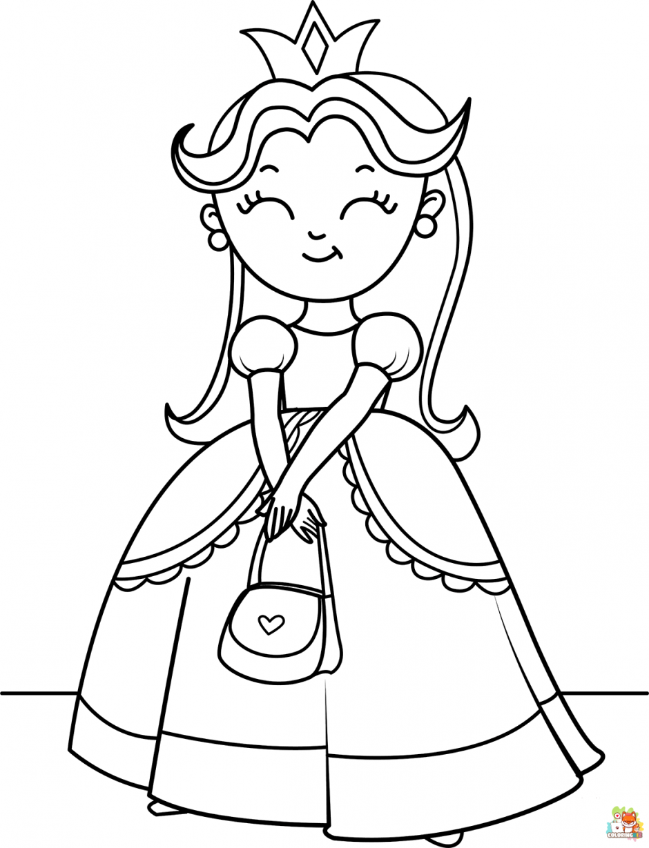 Princess coloring pages 