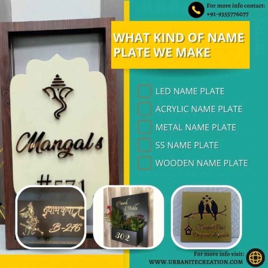 Acrylic Name plate Maker in Noida