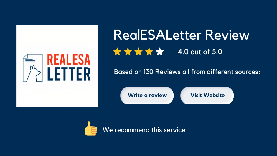 Real ESA Letter Review 2023 The Best ESA Letter Provider
