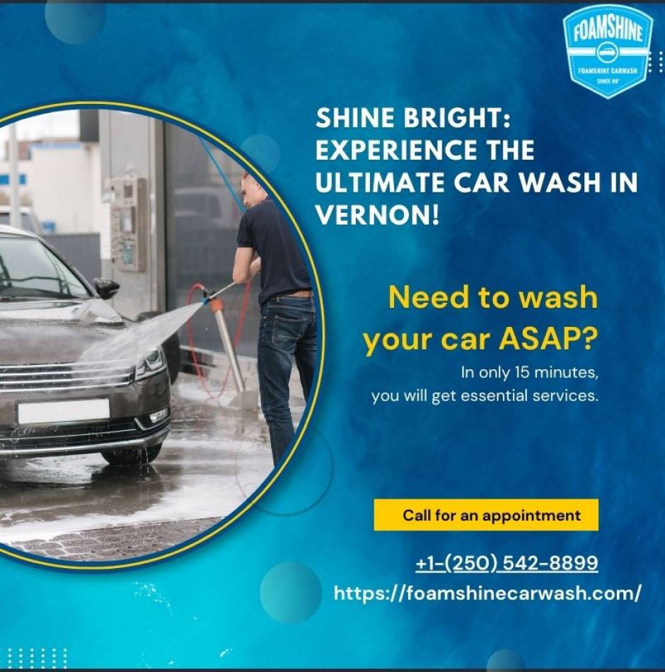 Shine Bright Experience the Ultimate Car Wash in Vernon!