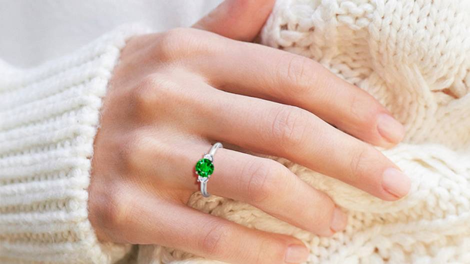 How To Clean An Emerald Ring How to Care Three-Stone Emerald Ring to Keep it Looking