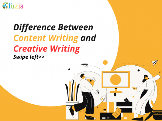 what is the difference between content writing and creative writing
