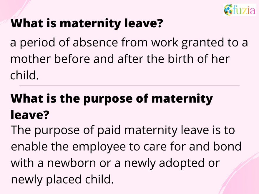 Are You Aware of Maternity Leave? Fuzia
