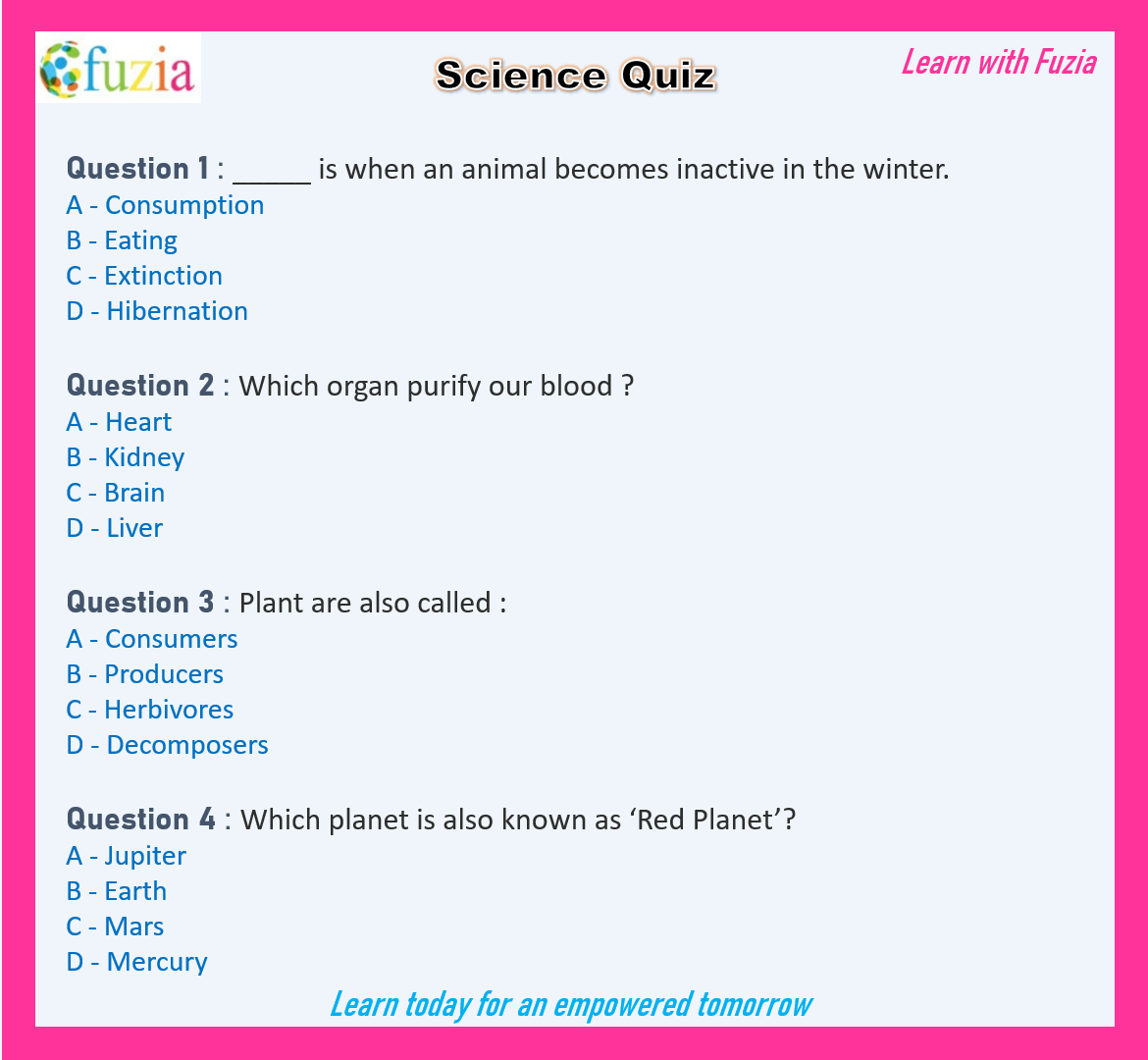 Science Quiz