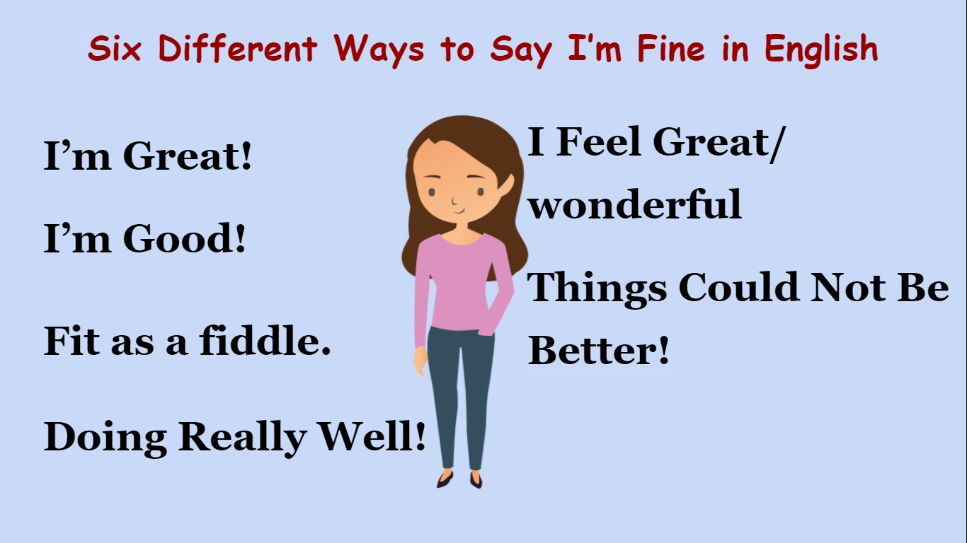 How To Say Fine In English