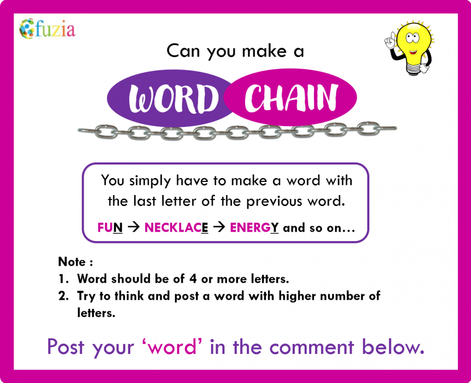 Can You Make A Word Chain Fuzia